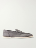 John Lobb - Pace Suede Loafers - Gray