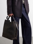 LEMAIRE - Belted Nubuck Leather Tote Bag