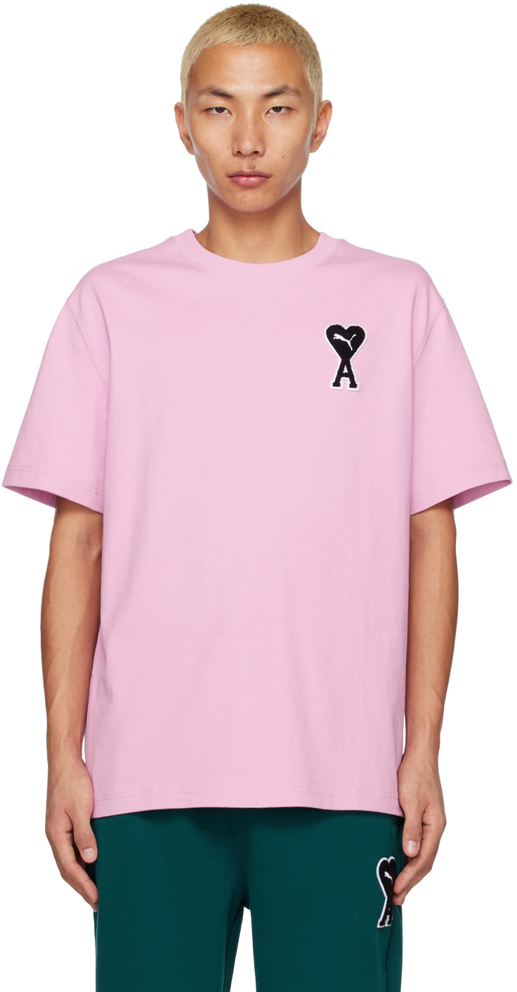 AMI Paris Pink Puma Edition T-Shirt AMI