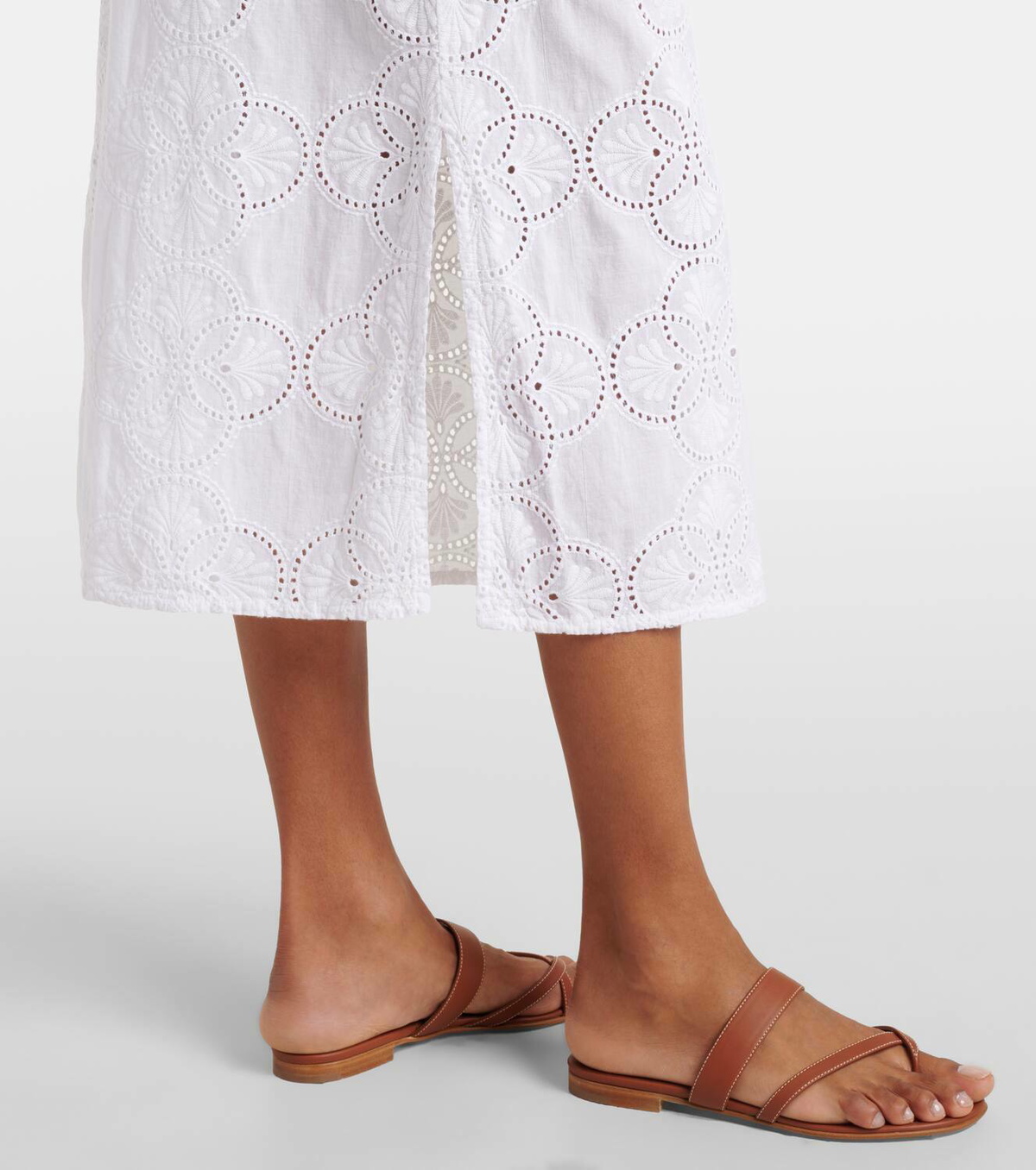 Melissa Odabash Luann broderie anglaise cotton maxi dress