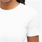 Good American Women's Scuba T-Shirt Bodysuit in White