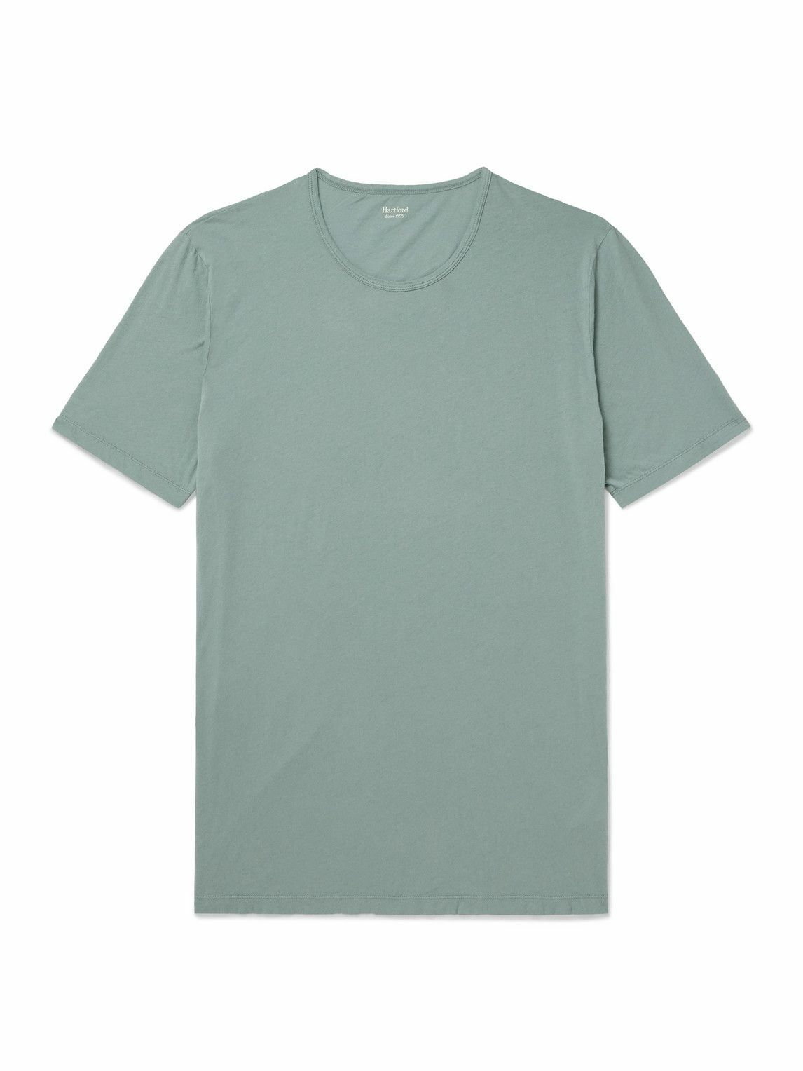 Hartford - Hawaii Printed Cotton-Jersey T-Shirt - Gray Hartford
