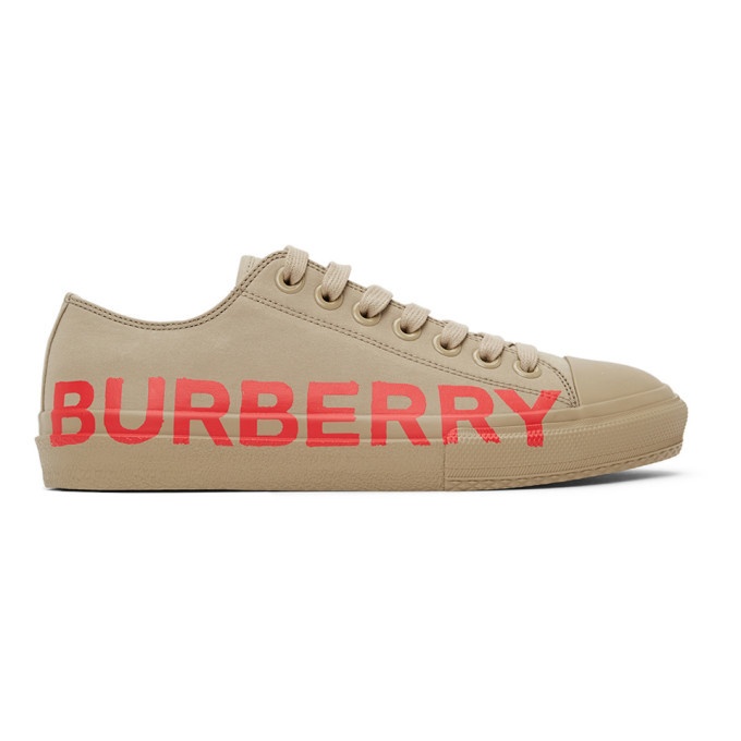 Photo: Burberry Beige Larkhall M Logo Sneakers