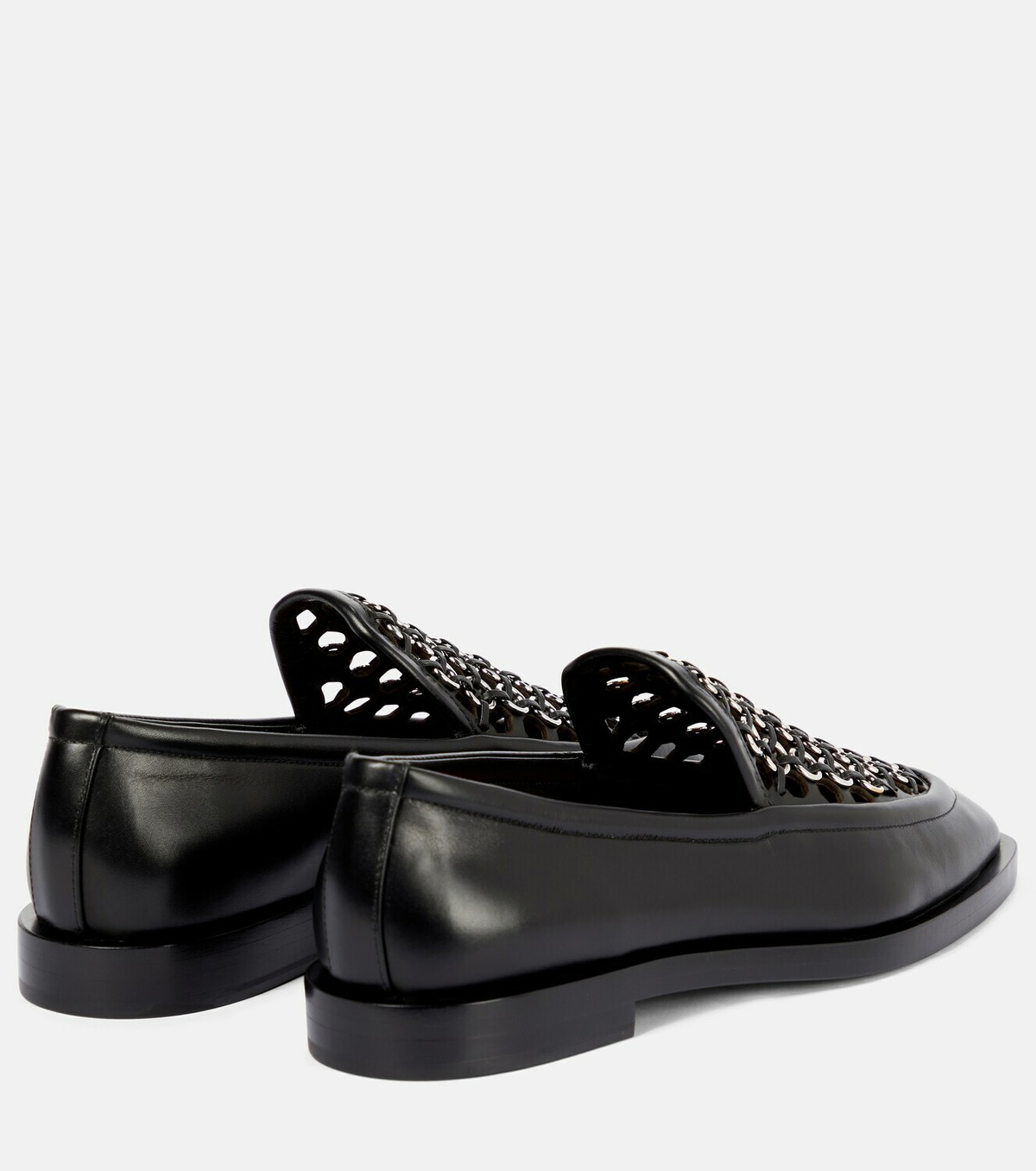 Alaïa Grommet-detailed leather loafer ALAÏA