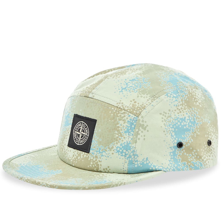 Photo: Stone Island Camo Devore 5 Panel Cap