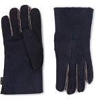 Paul Smith - Shearling Gloves - Navy