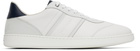 Ferragamo White Low Top Signature Sneakers