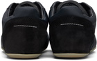 MM6 Maison Margiela Black Satin Factory Sneakers