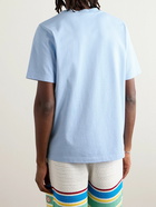 Casablanca - Maison de Reve Logo-Print Cotton-Jersey T-Shirt - Blue