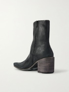 Balenciaga - Monsieur Leather Ankle Boots - Black