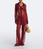 Bananhot Allen lace wide-leg pants