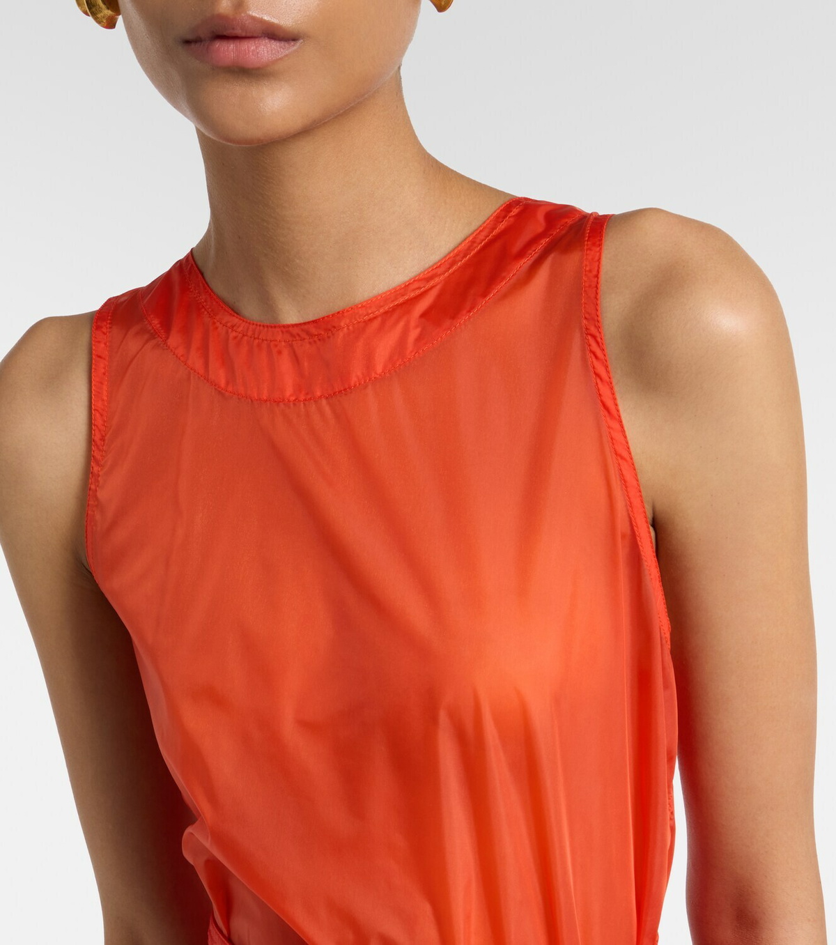Saint Laurent Belted midi dress