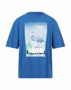 Heron Preston Mens T-shirt Bright in Blue