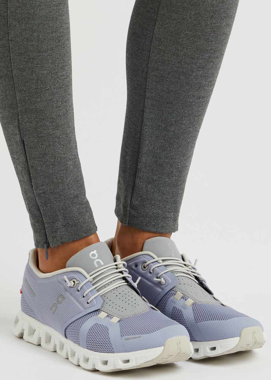 ON Cloud 5 Panelled Mesh Sneakers Blue