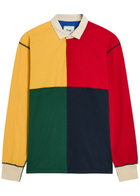 Drake's Colour-blocked Cotton Rugby top Multicoloured 1