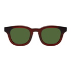 Thierry Lasry Burgundy and Green Monopoly 101 Sunglasses