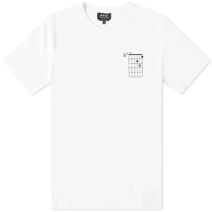 Photo: A.P.C. Men's Gilberto Remix T-Shirt in White