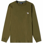 Paul Smith Men's Long Sleeve Zebra T-Shirt in Olive