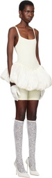 VAQUERA SSENSE Exclusive Bridal Capsule Pouf Bodysuit