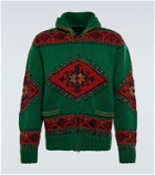 RRL Wool-blend intarsia zip-up sweater