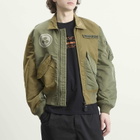 Maharishi Men's Maha Peace Rally MA2 Jacket in Olive/Khaki