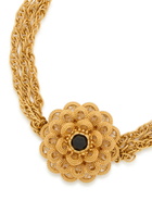 Chloe The Chloé Feather Flower Necklace - Gold - One Size