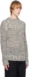 LE17SEPTEMBRE Black & White Crewneck Sweater