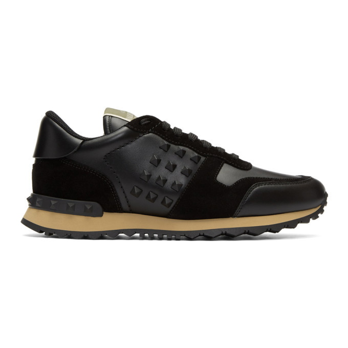 Photo: Valentino Black Valentino Garavani Rockstud Sneakers