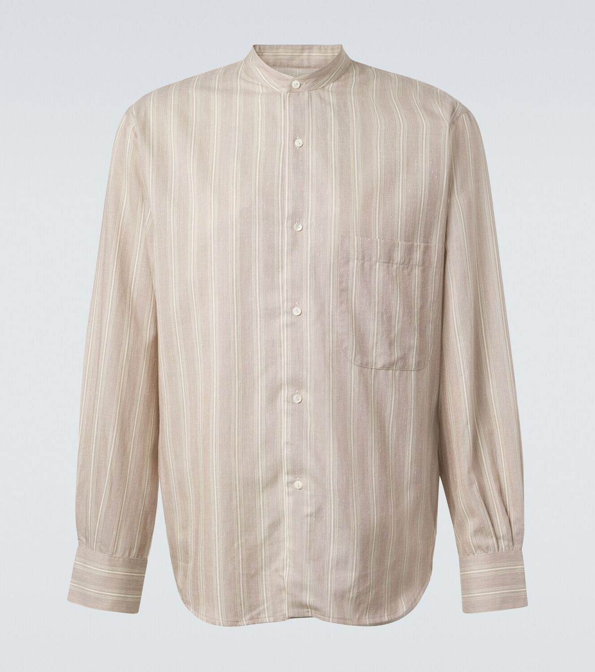 Stòffa Striped cotton and silk shirt