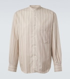 Stòffa Striped cotton and silk shirt