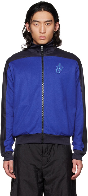 Photo: JW Anderson Blue Anchor Patch Track Jacket