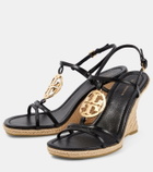 Tory Burch Capri Miller leather espadrille wedge