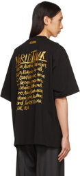VETEMENTS Black & Gold World Tour T-Shirt