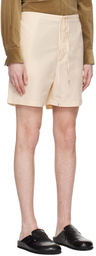 AURALEE Beige Finx Shorts