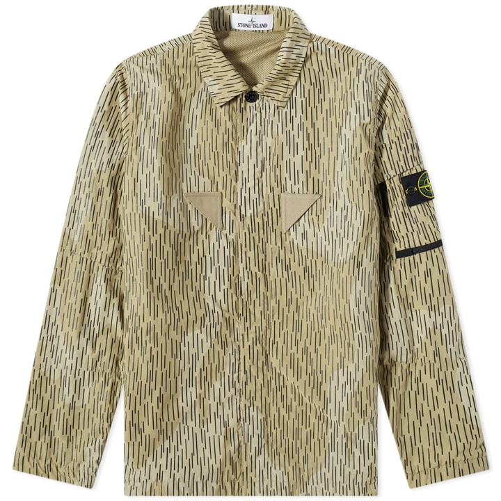 Photo: Stone Island Short Sleeve Reflective Rain Camo Shirt