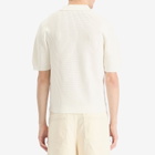 Drôle de Monsieur Men's Monogram Knit Polo in Cream