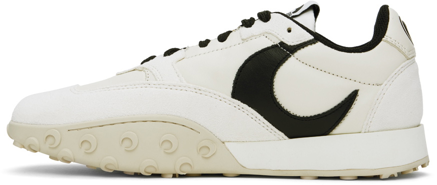Marine Serre Off-White & Black MS Rise Sneakers