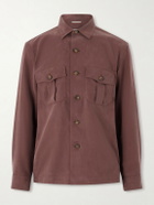 Canali - Lyocell Overshirt - Burgundy
