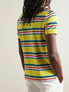 Polo Ralph Lauren - Slim-Fit Striped Cotton-Piqué Polo Shirt - Yellow