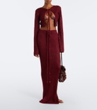 Bananhot Alma cropped sequined cardigan