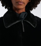 Joseph Caspian reversible leather and shearling coat