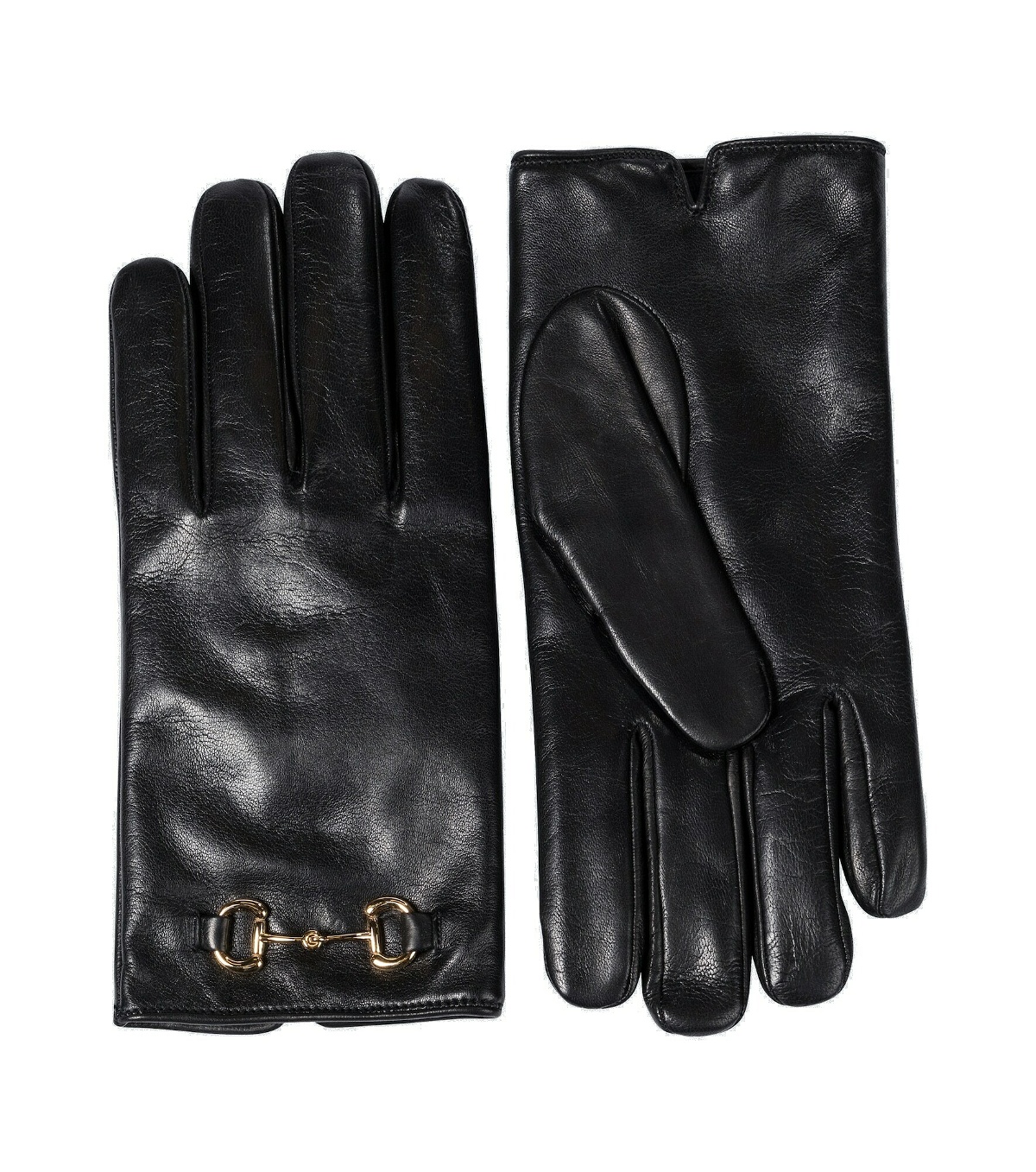 Photo: Gucci - Horsebit leather gloves