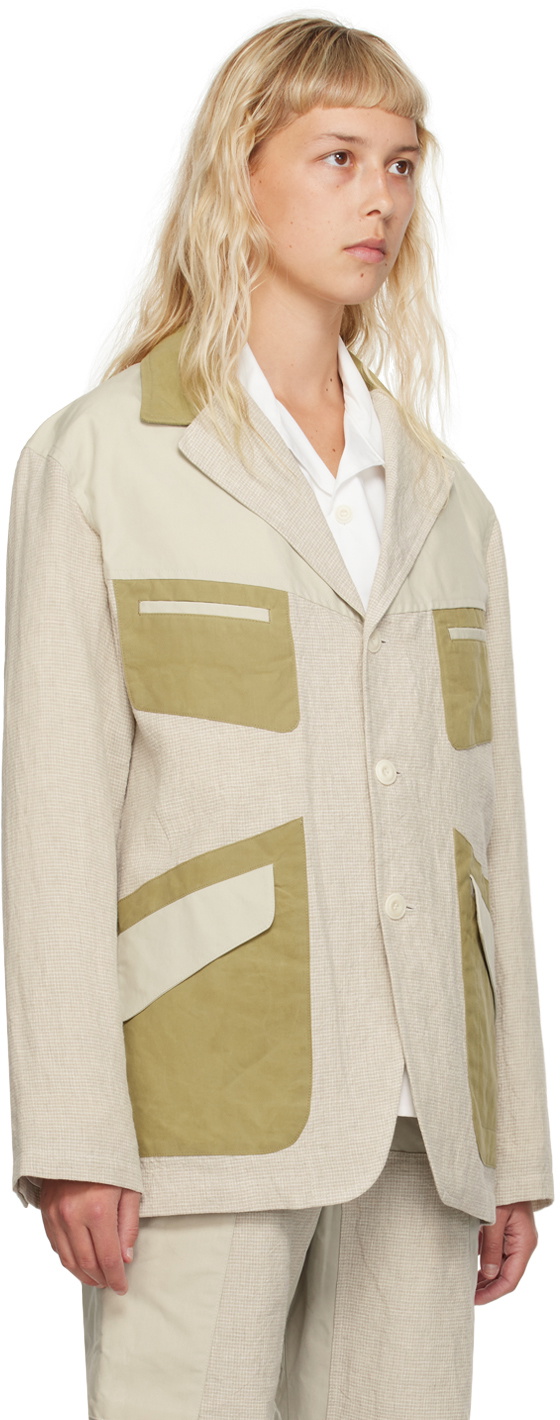 Nicholas Daley Beige Fonte Blazer