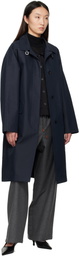 LE17SEPTEMBRE Navy Mac Trench Coat