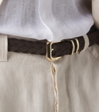 Brunello Cucinelli Braided suede belt