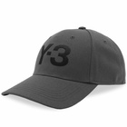 Y-3 Men's Logo Cap in Solid Grey