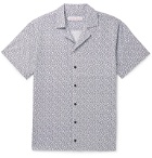 Orlebar Brown - Travis Camp-Collar Printed Cotton and Linen-Blend Shirt - White