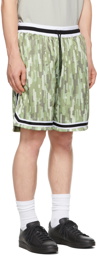 John Elliott Khaki & Taupe Camo Game Shorts