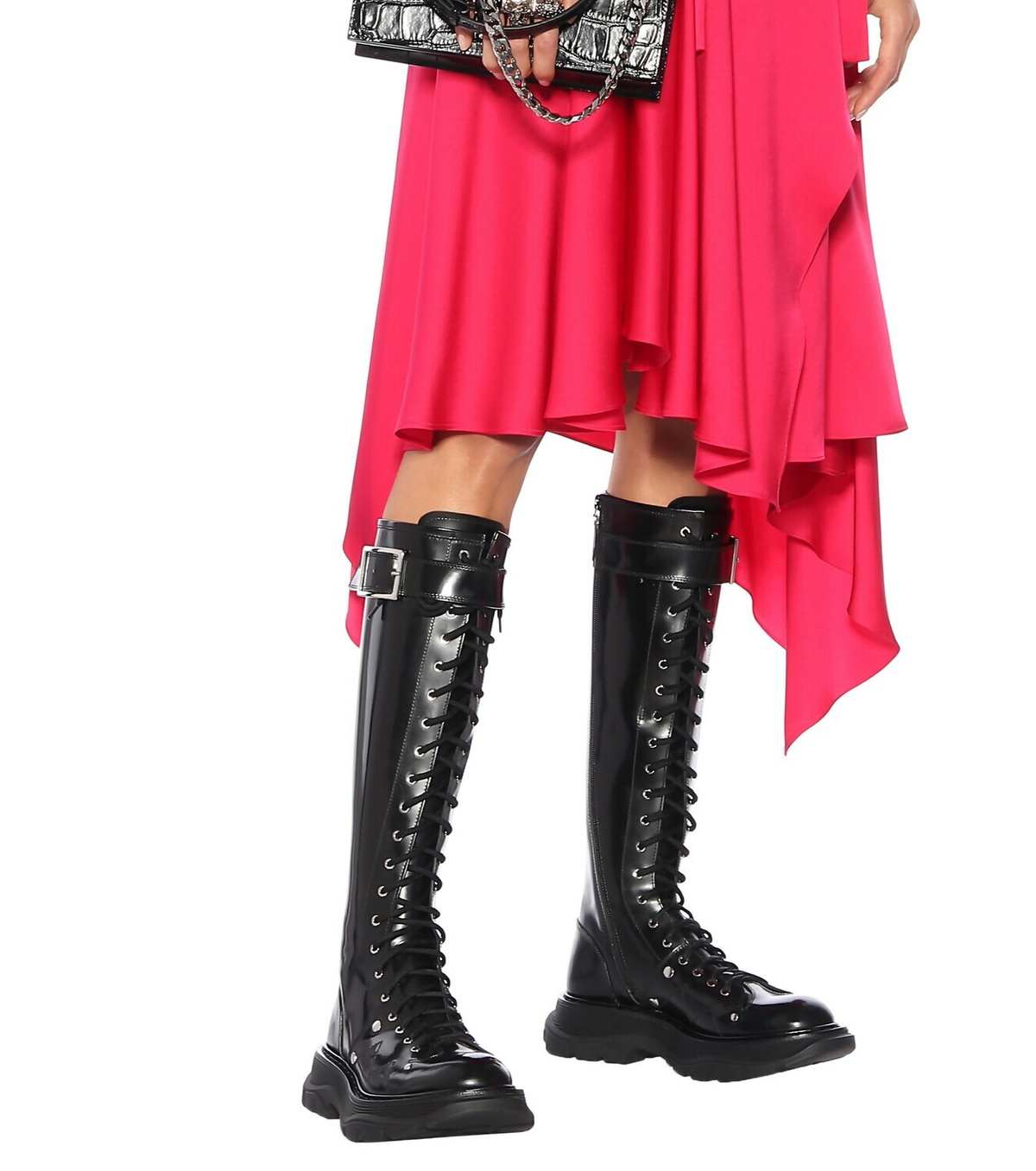 Alexander McQueen - Leather knee-high boots Alexander McQueen Alexander McQueen - Leather knee-high boots Alexander McQueen