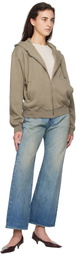 AURALEE Blue Selvedge Faded Heavy Jeans